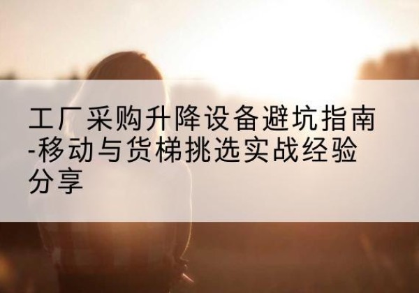成县移动式升降机怎么选-工厂采购升降设备避坑指南-移动与货梯挑选实战经验分享